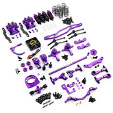 MGT-0001 Magenta Aluminum Conversion Kit For Tamiya TT02 Purple